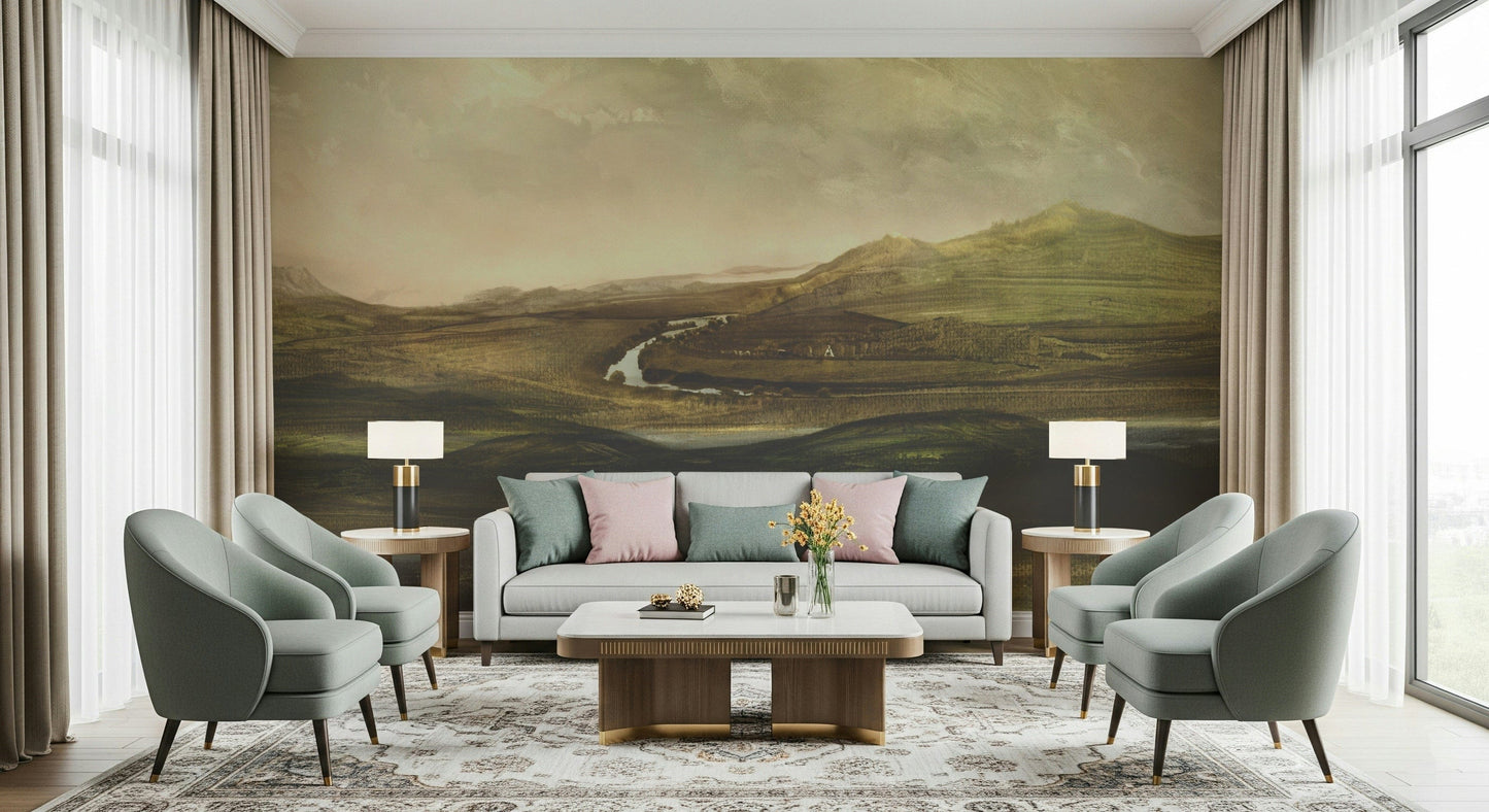 Painted Valley Vista Wall Mural -2925053