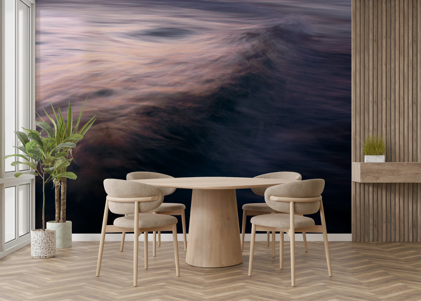 A classic wave design wallpaper for walls.

