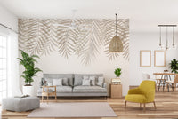 Serenity Palm Fronds Wallpaper design