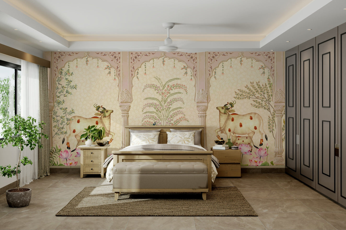 The overall mood is sophisticated and peaceful.

