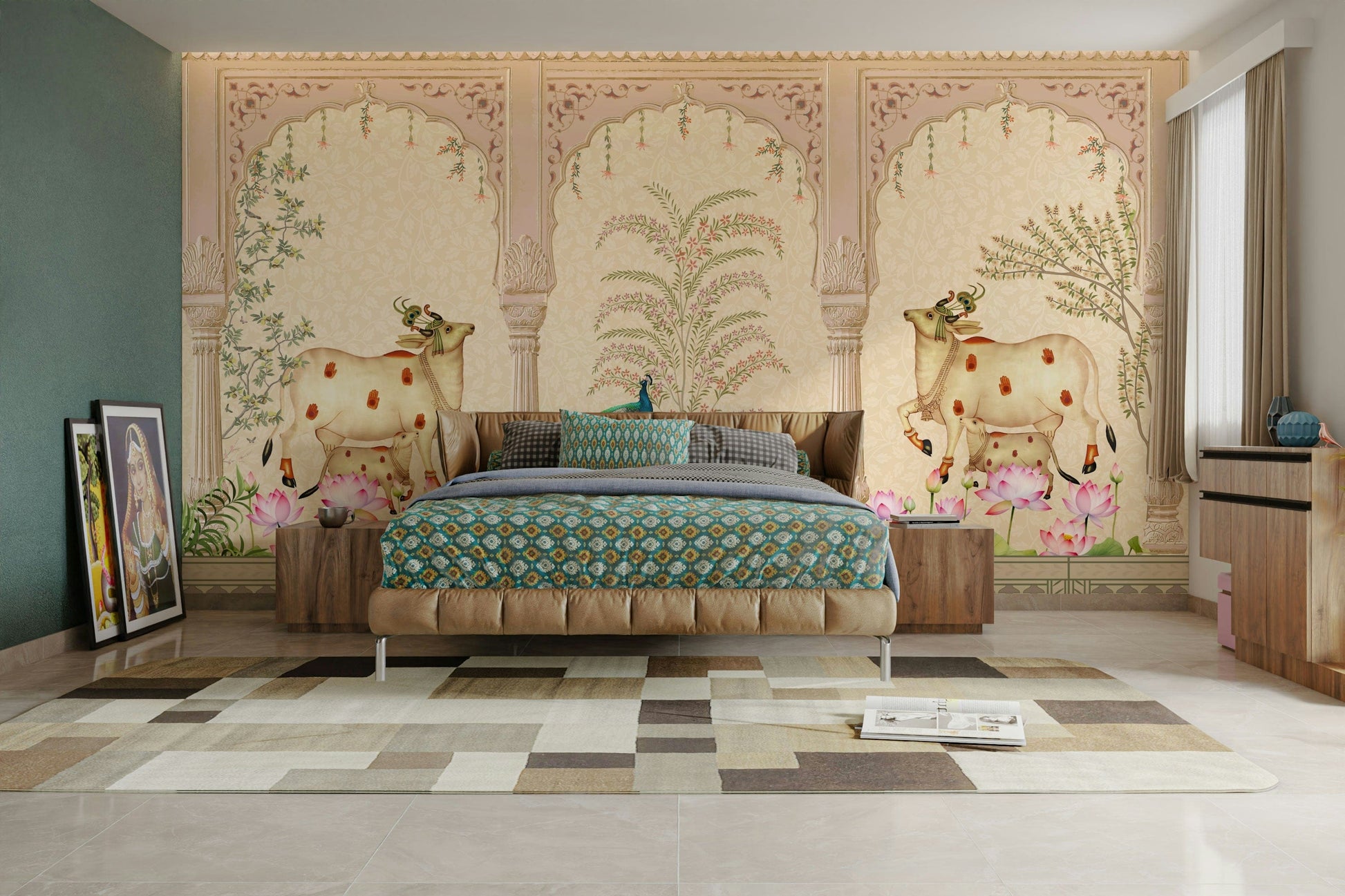 The pattern feels intricate and artistic.

