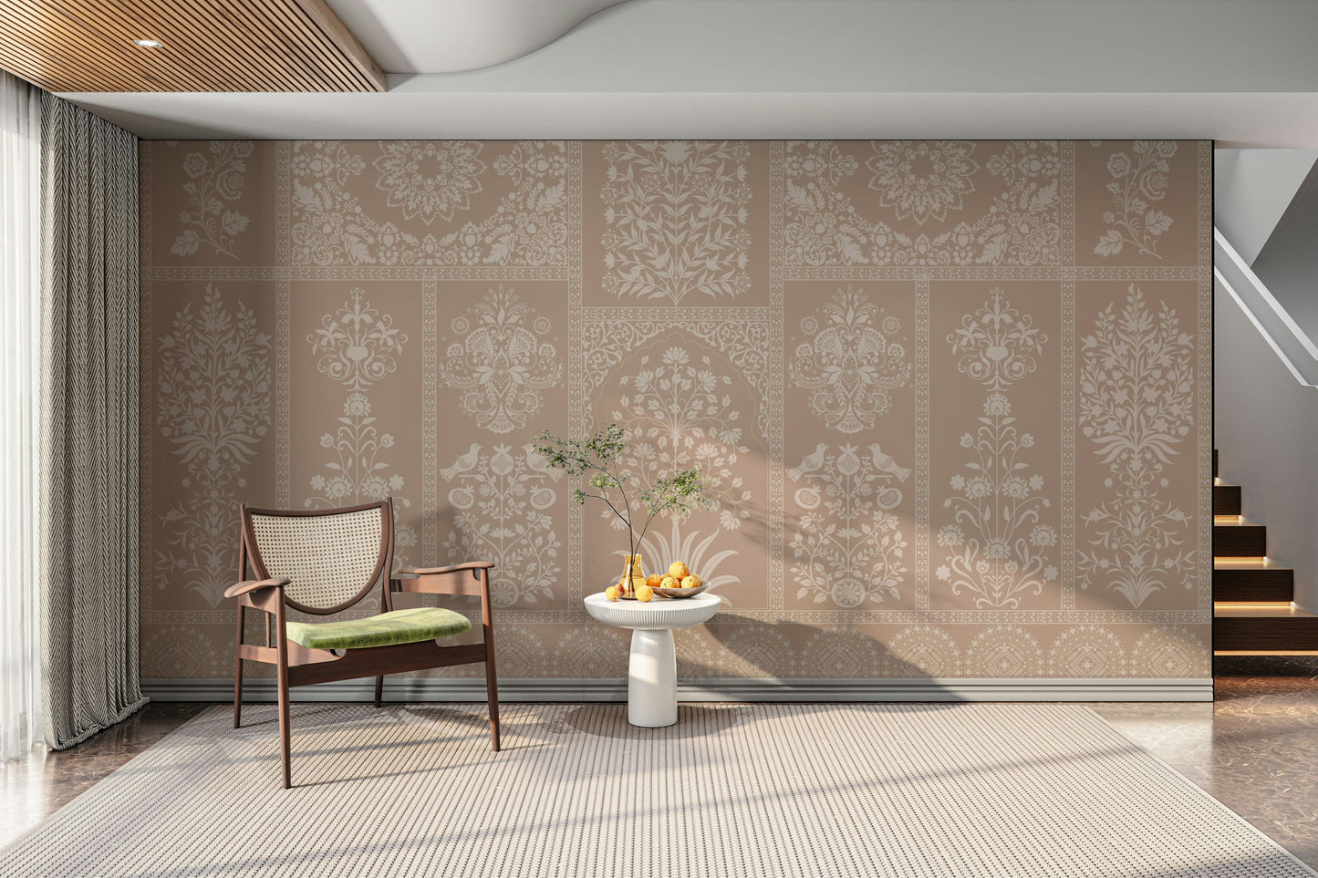 The design has a beautiful, artistic aesthetic.

