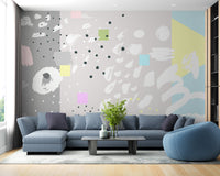 Abstract brush stroke wallpaper design