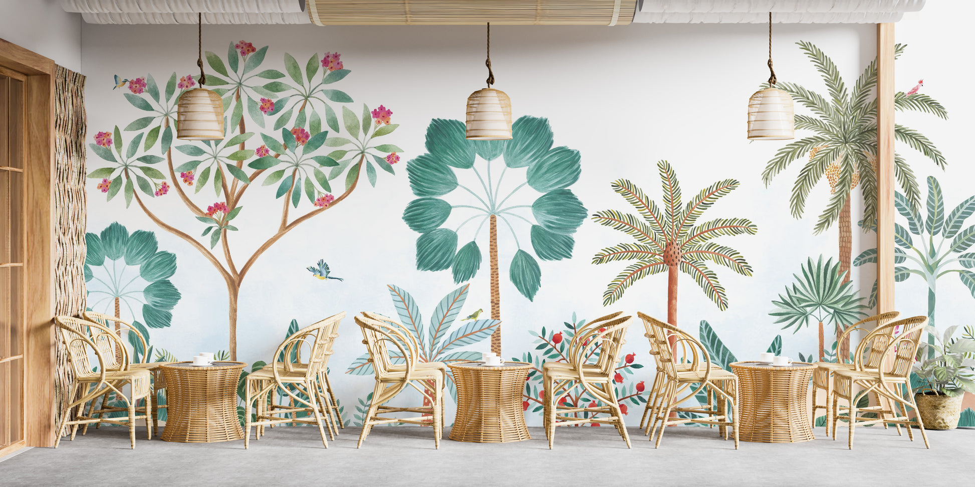 Tropical Forest Wall Mural - Giffywalls