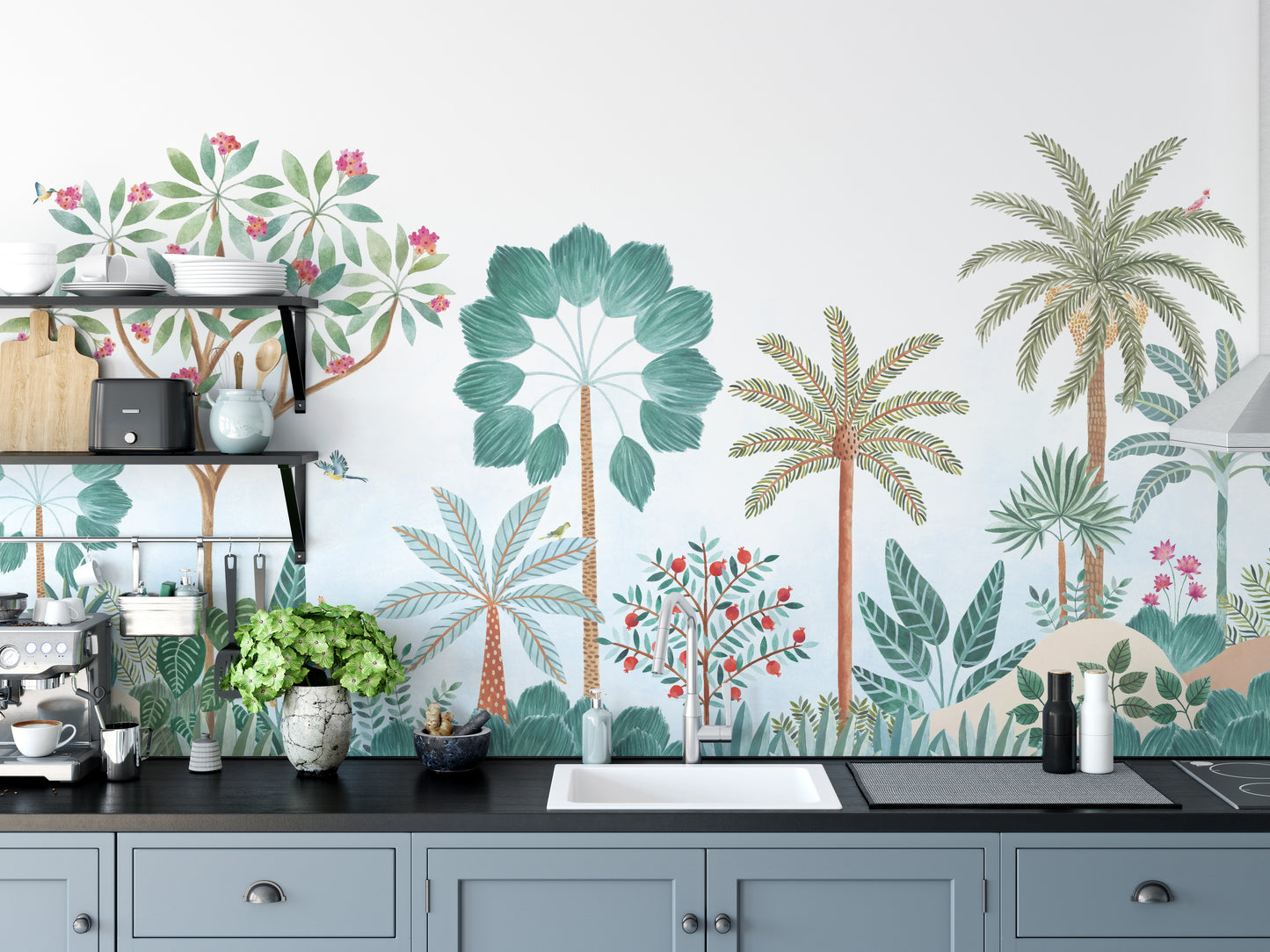 Tropical Forest Wall Mural - Giffywalls