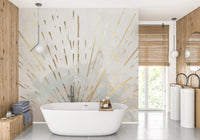Aurora Gleam Abstract Mural - Giffywalls