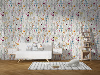Vibrant flower wallpaper for cheerful spaces