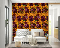 Moody floral design in Grandmillennial wallpaper for bold interiors

