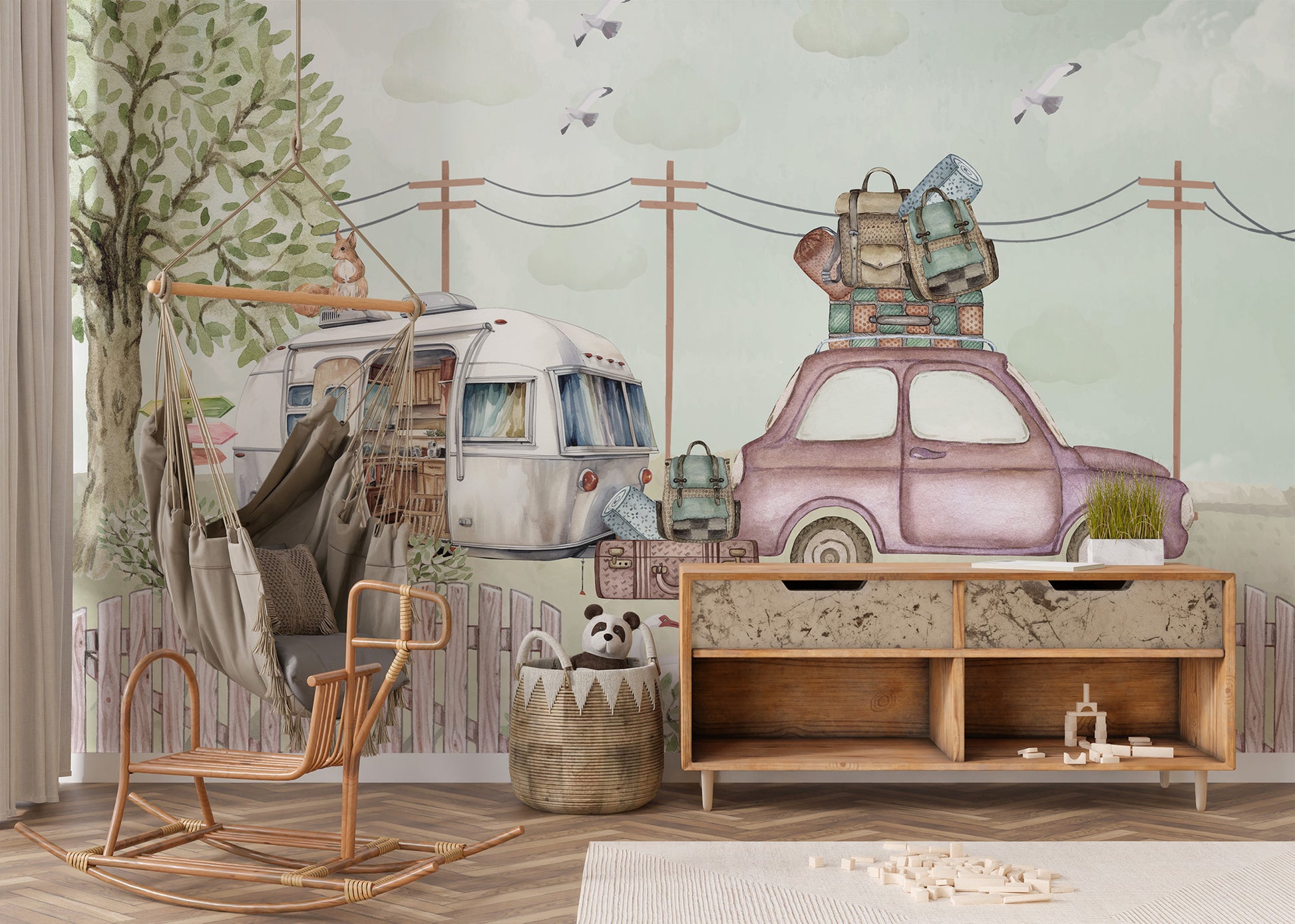 Gypsy Caravan Capers Mural - Giffywalls