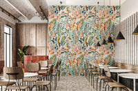 Botanical Fiesta Wallpaper Mural - Giffywalls