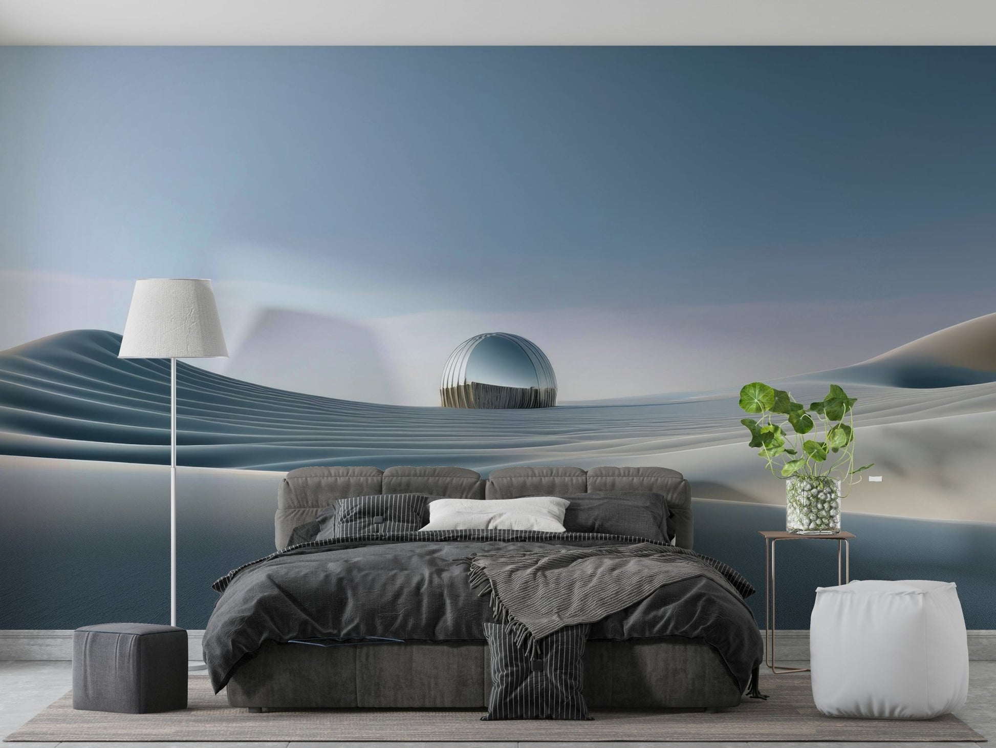 Wall mural wallpaper showing peaceful sand shapes

