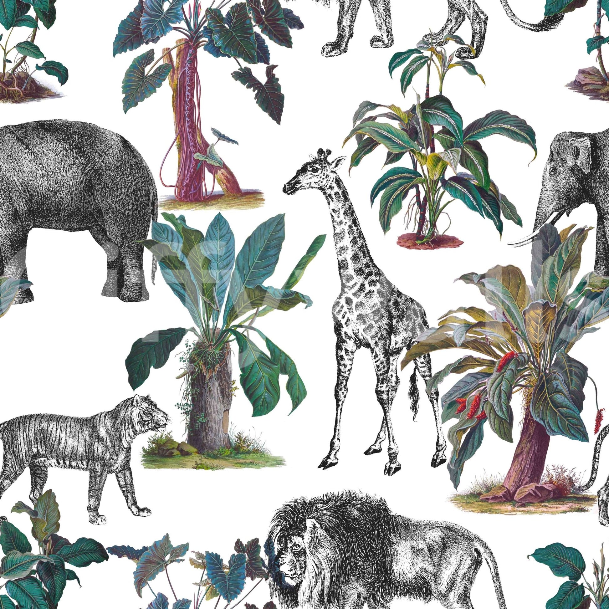 Soft matte finish botanical wallpaper for bedrooms

