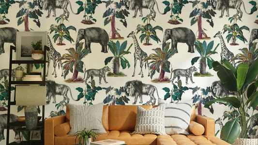 Silva Original Wallpaper with soft botanical texture


