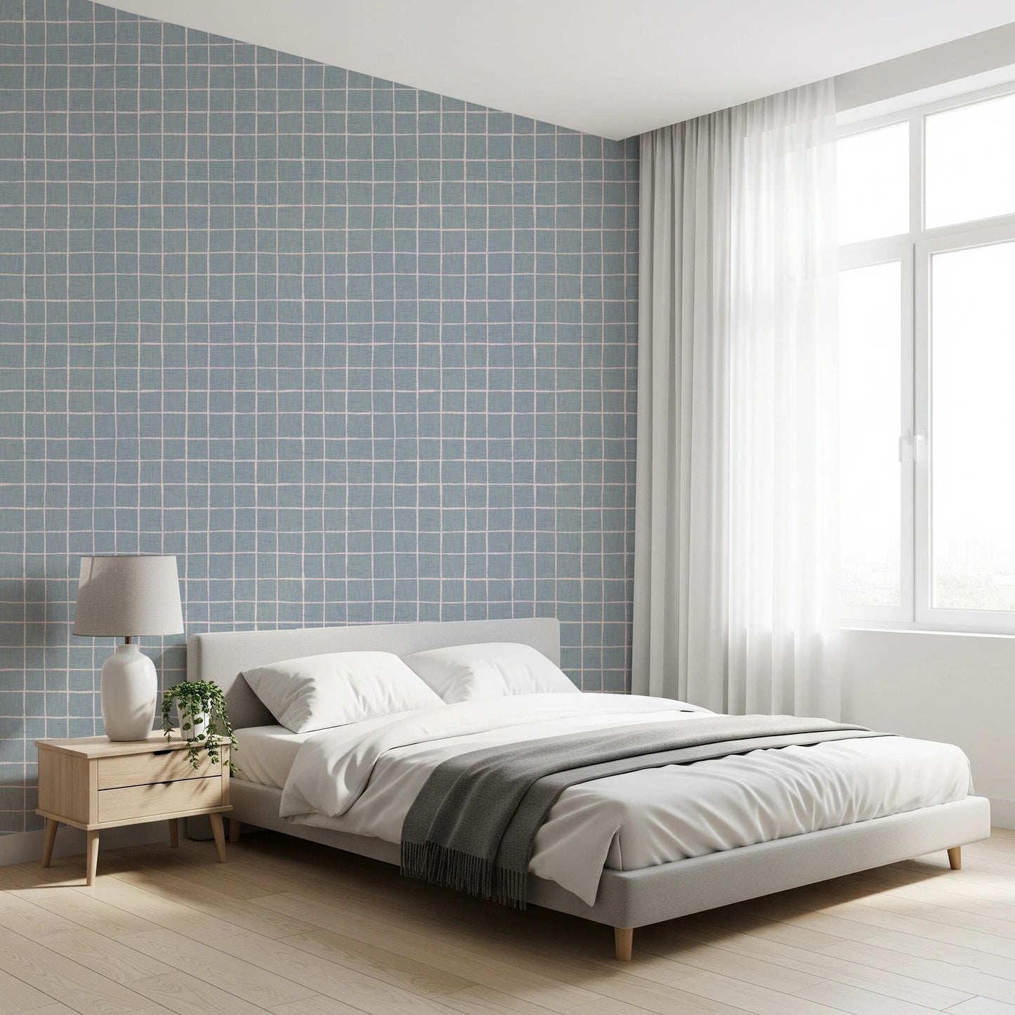 Simple Grid Serenity Wallpaper⁠