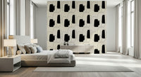 Stately Simple Vessel Shapes graphic, opaque containers, unusual modern storage wallpaper.