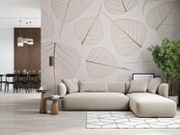 Skeletal Leaves Wall Mural