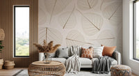 Skeletal Leaves Wall Mural