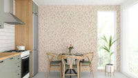 Flower Sketches artistic wall mural

