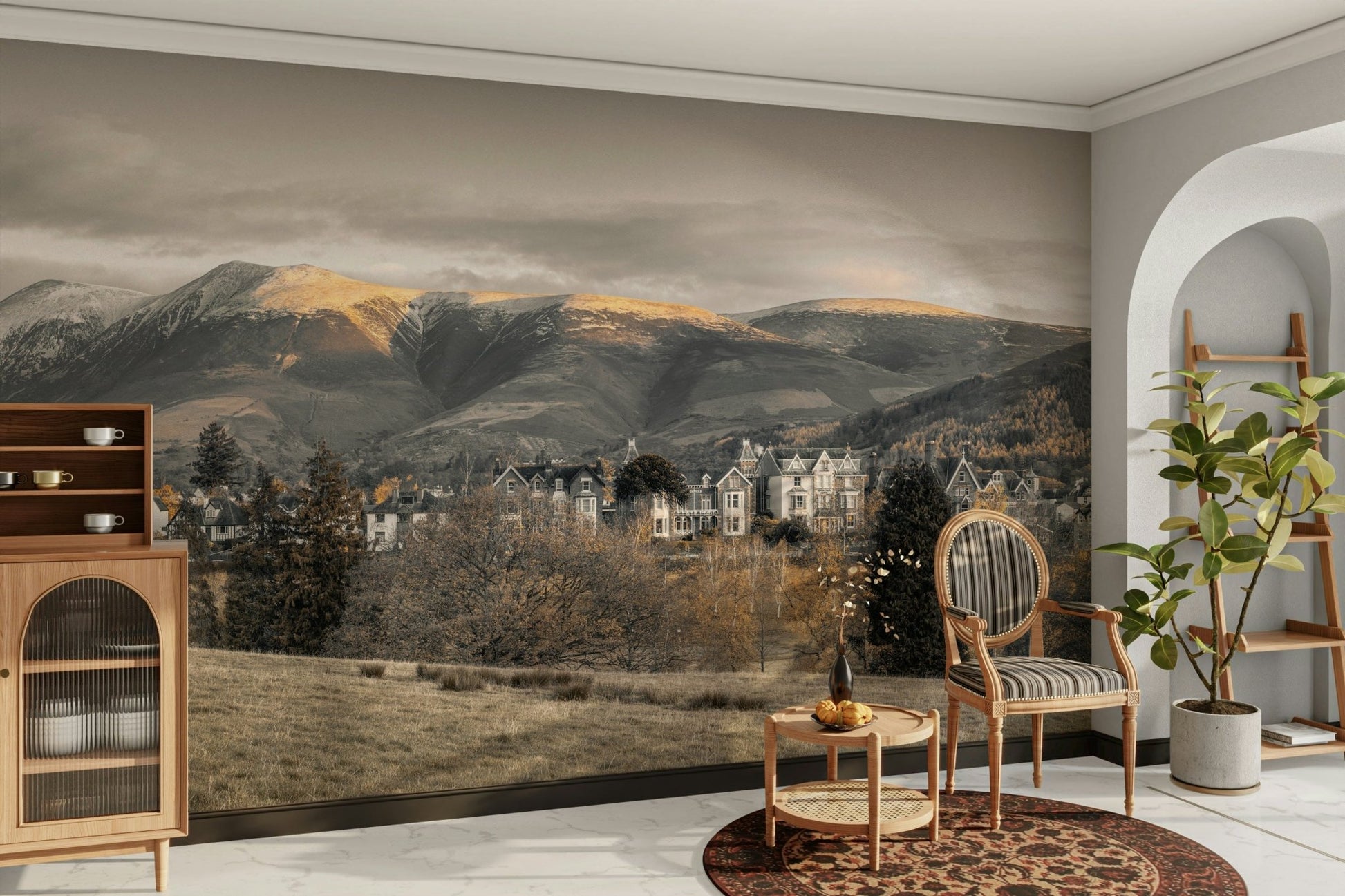 Mountain range wall mural UK

