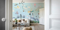 The design features hot air balloons and clouds.


