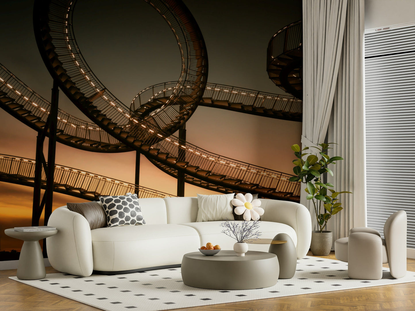 Sky Steps Wall Mural -2227112