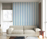 Stripes and skyline wallpaper with urban modern design

