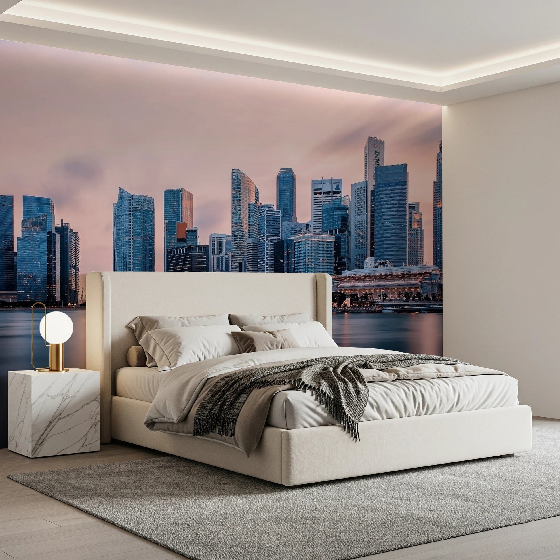 Skyscrapers at Twilight Wall Mural