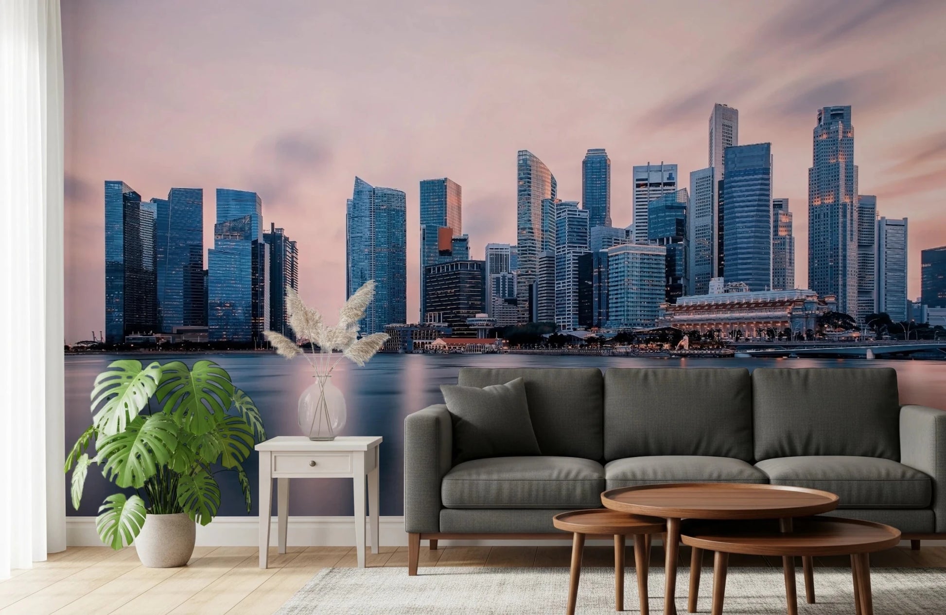 Skyscrapers at Twilight Wall Mural