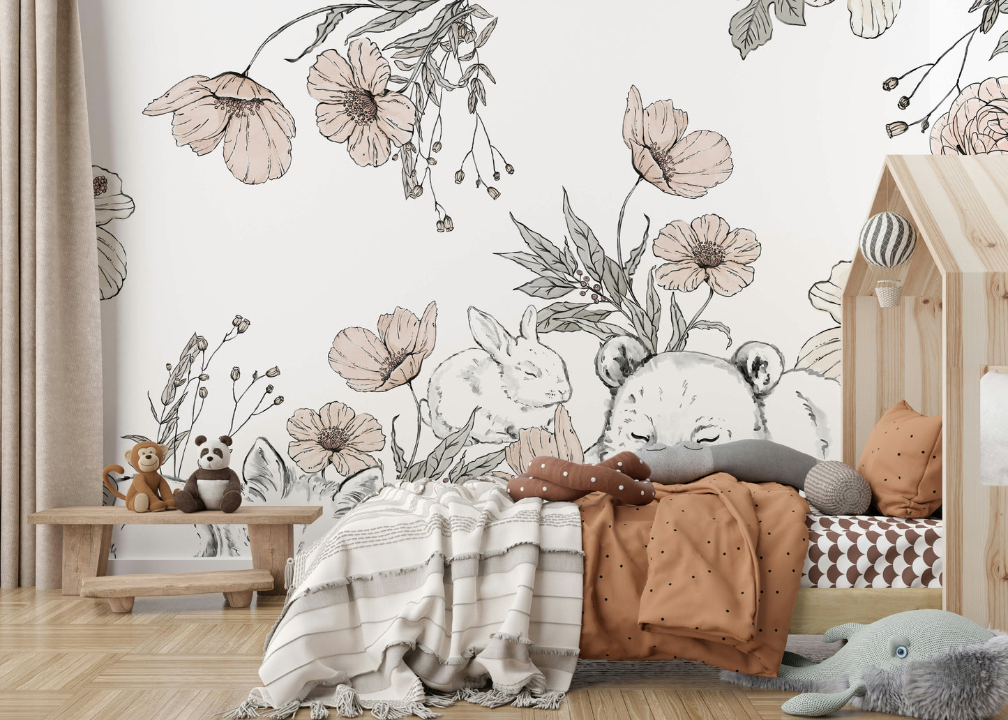Sleeping Woodland Mural