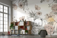 Sleeping Woodland Mural