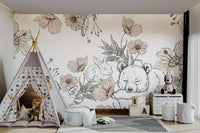 Sleeping Woodland Mural
