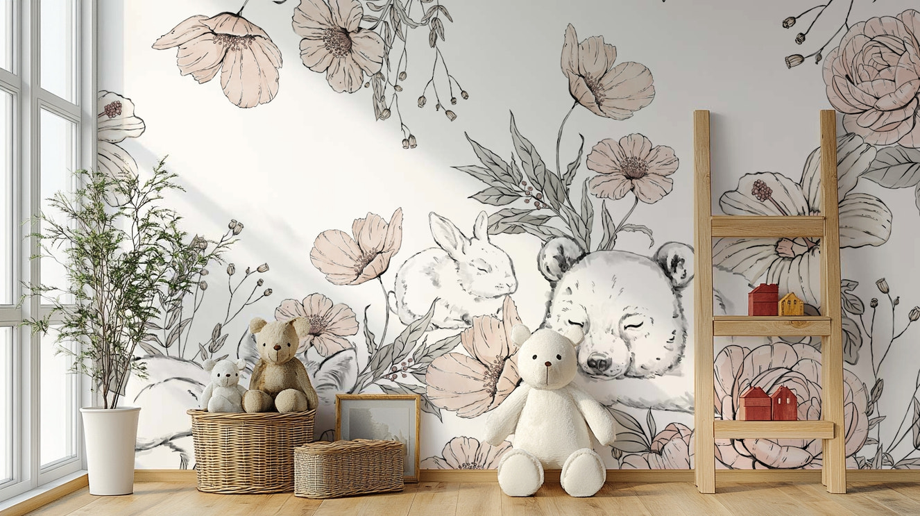 Sleeping Woodland Mural
