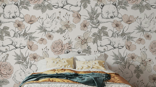 Sleeping Woodland Wall Mural