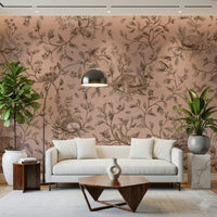 Enchanted woodland scene with drifting mist and bare branches in the Sleepy Hollow Wall Mural.