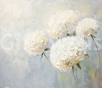 Soft Bloom: Floral Impression Wall Mural