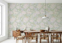Whispering meadow Soft Botanical wallpaper for walls classic aesthetic.