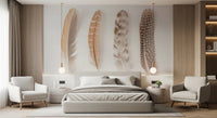 Soft Feather Array Wall Mural