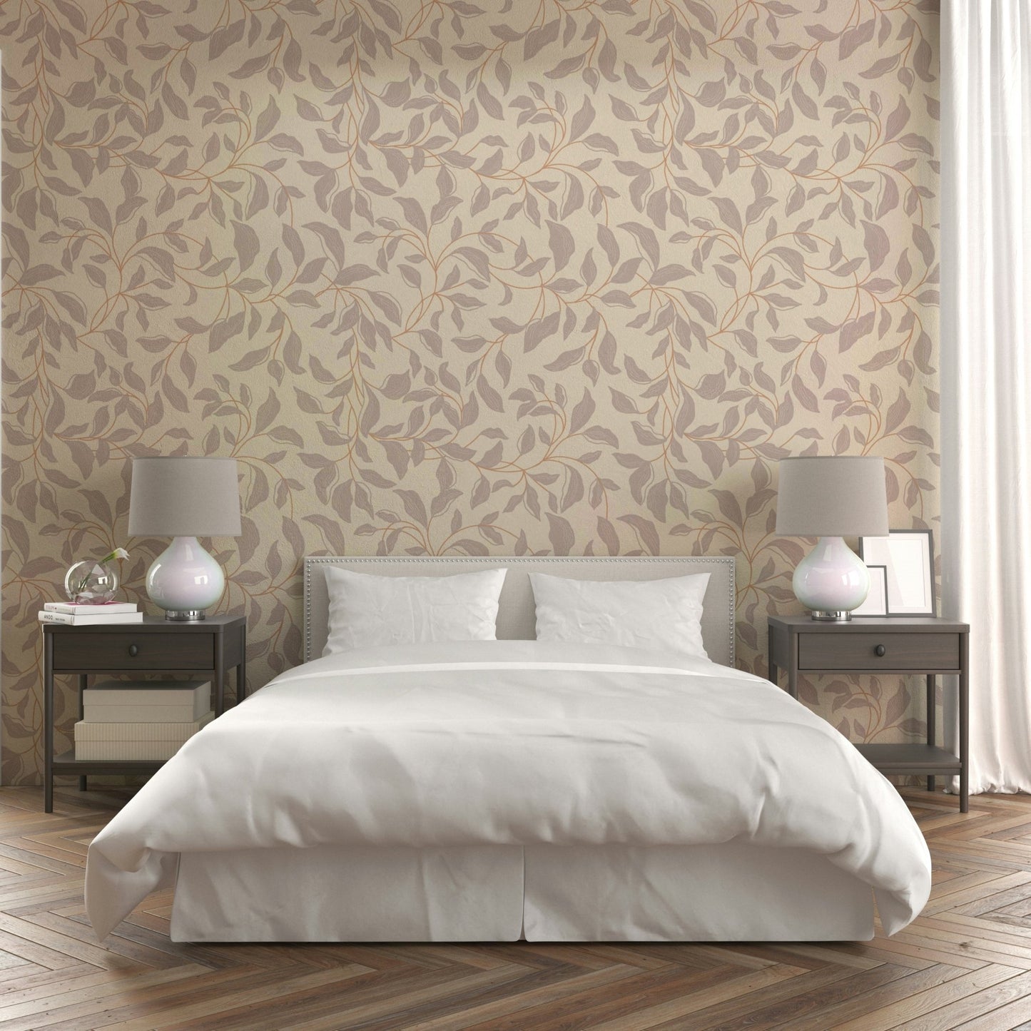 Suitable for a bedroom, nursery, or a nature-inspired, calming interior.
