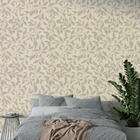 The color palette is composed of soft, muted, and calming natural tones 