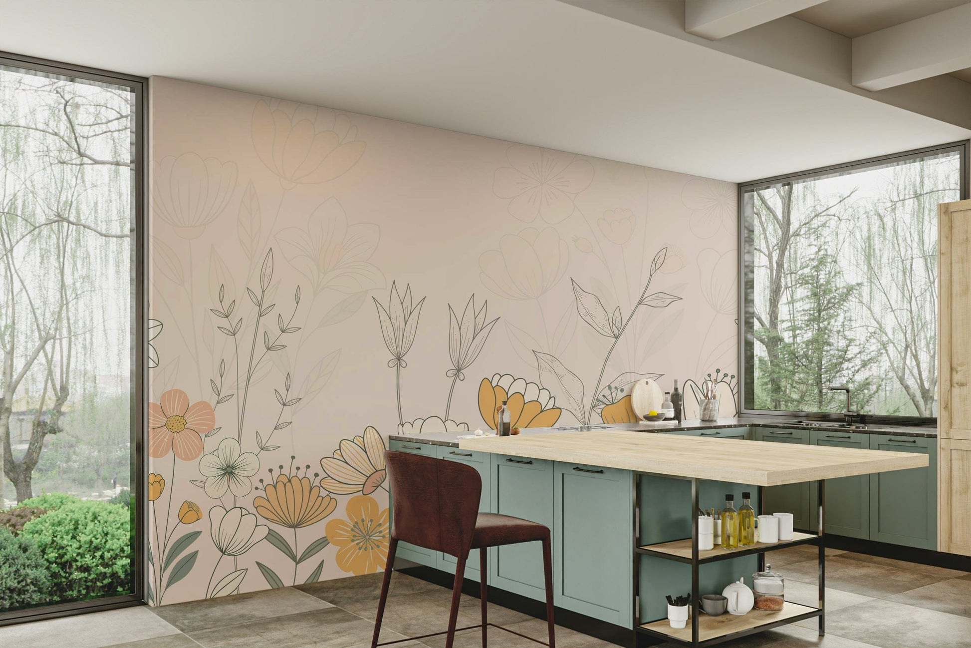 The design feels graceful and peaceful.

