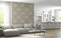 Fine Serene Flora wallpaper for walls, exquisite repeating bloom.