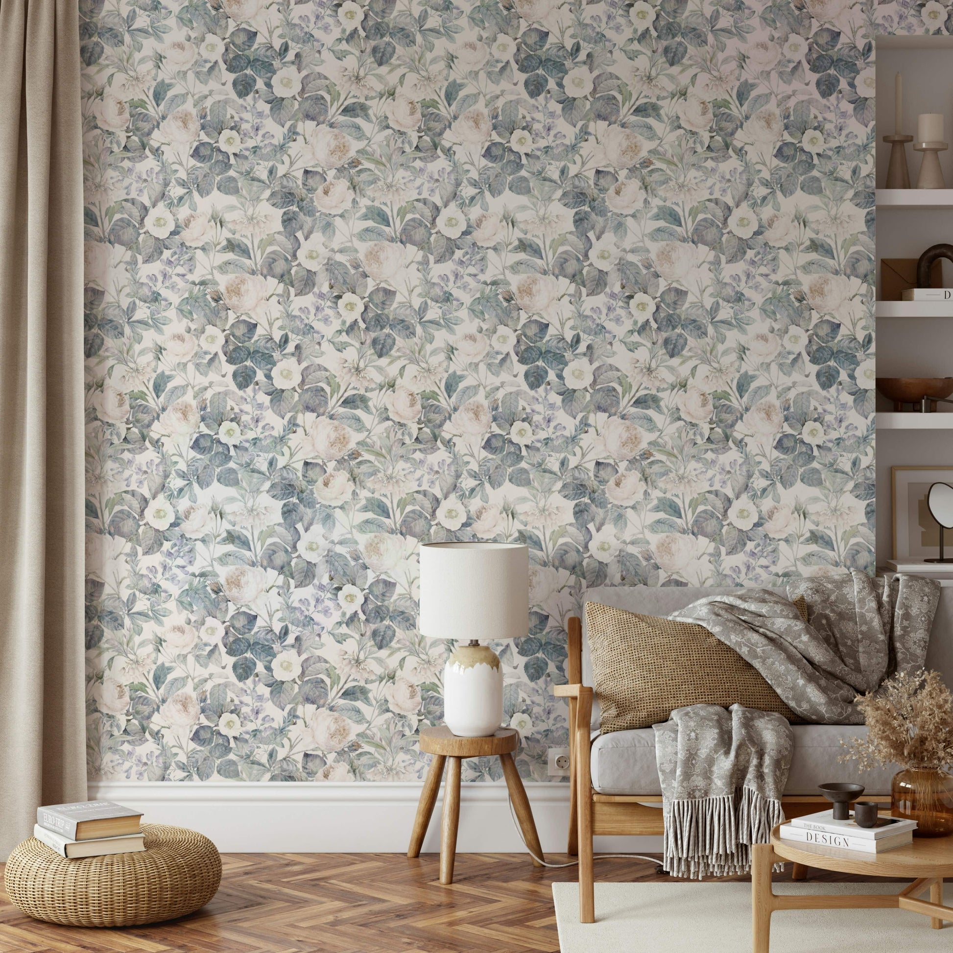 Wallpaper with a unique, vintage design

