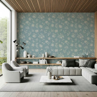 Soft Floral Whisper dainty petal pattern wallpaper for walls.