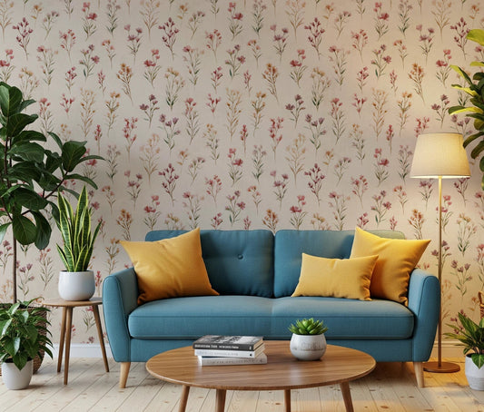 Soft Floral Whispers Wallpaper⁠