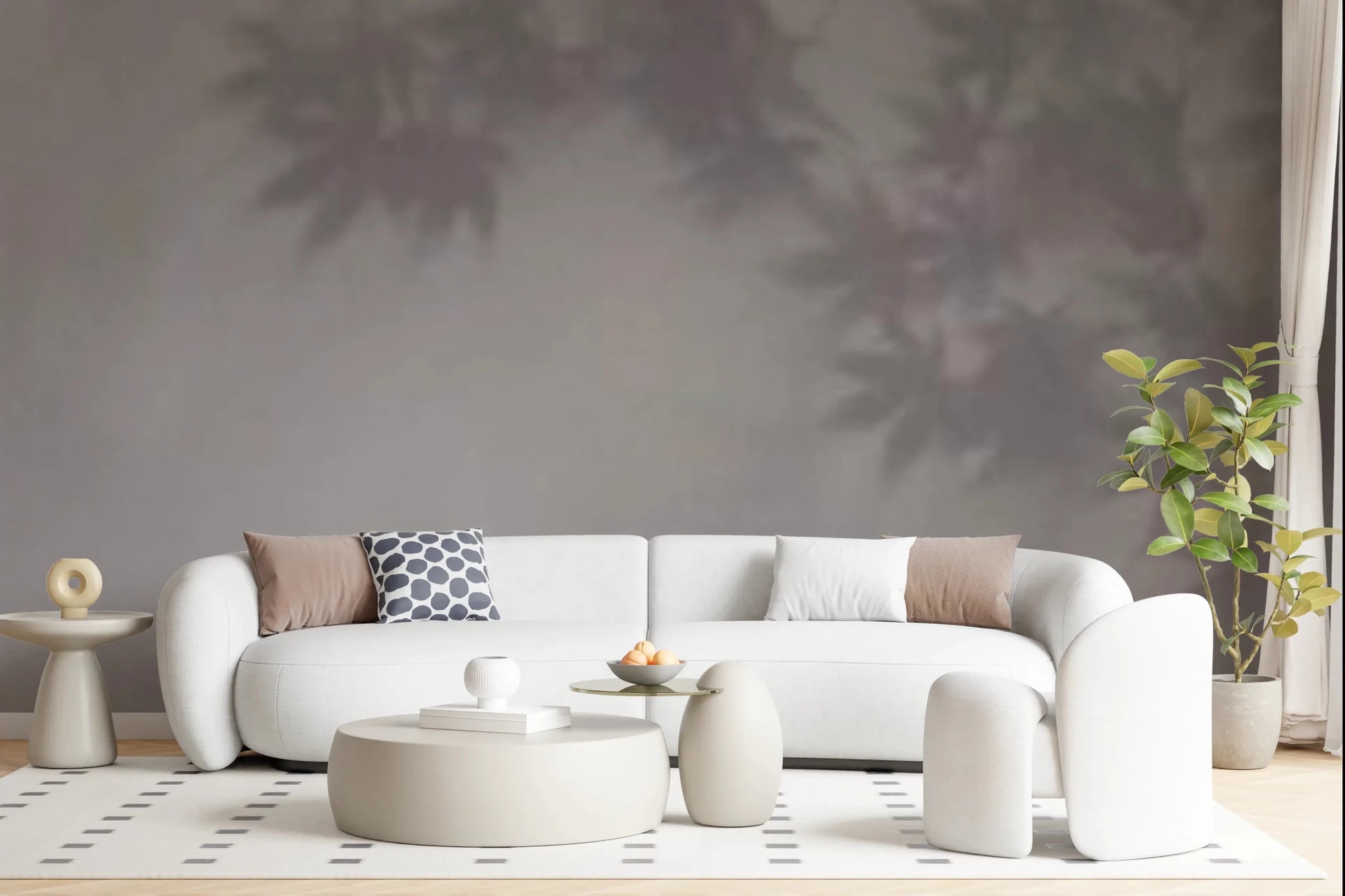 Soft Foliage Haze Wall Mural