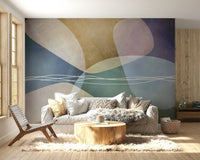 The artistic style is minimalist and contemporary.
