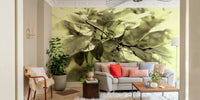 Green foliage wallpaper for walls
