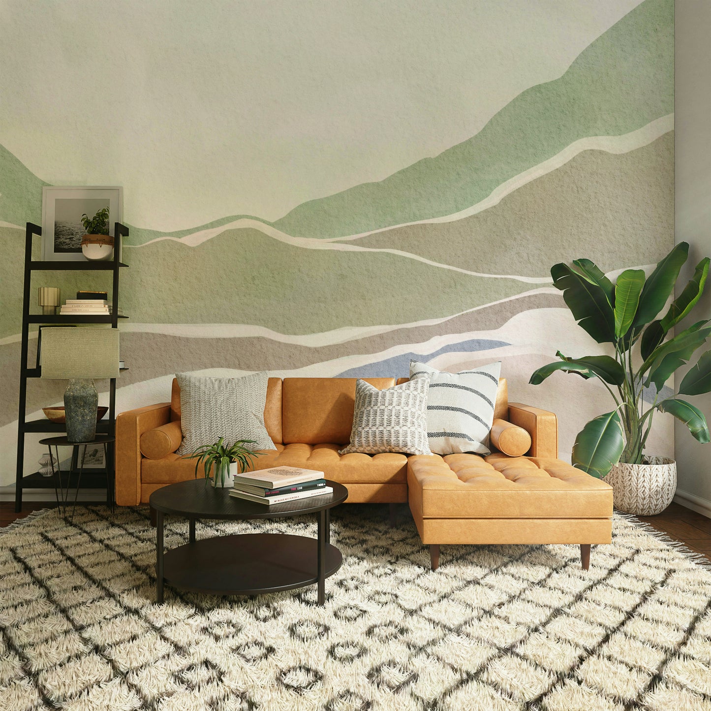 Bedroom calm mural

