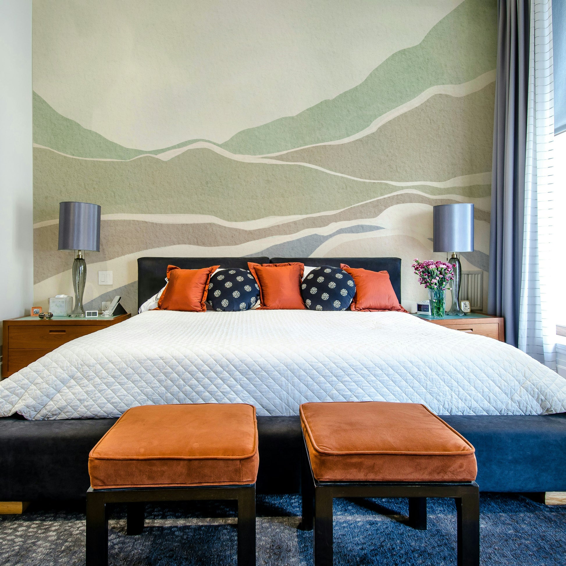 Muted landscape wallpaper for walls

