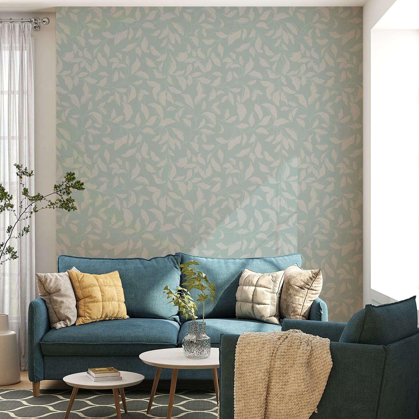 It gives a feeling of peaceful comfort and inviting natural beauty.
